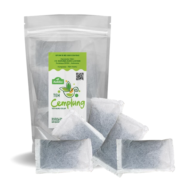 Teh Cemplung Green Small size isi 10 sachet @ 10 gram